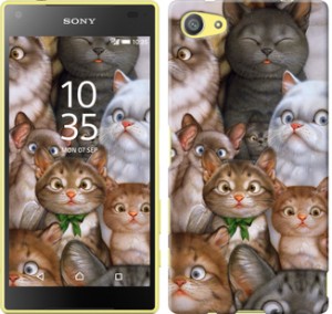 Чехол коты для Sony Xperia Z5 Compact E5823