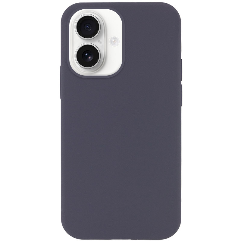 Чохол Silicone Case Full Protective (AA) NO LOGO на Apple iPhone 16 Plus (6.7") (Сірий / Dark Gray)