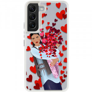 TPU+PC чехол TakiTaki Love magic glow для Samsung Galaxy S21 FE