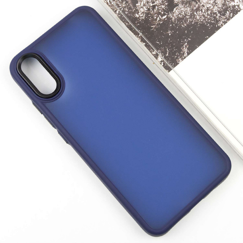 Фото Чехол TPU+PC Lyon Frosted для Xiaomi Redmi 9A (Navy Blue) на vchehle.ua