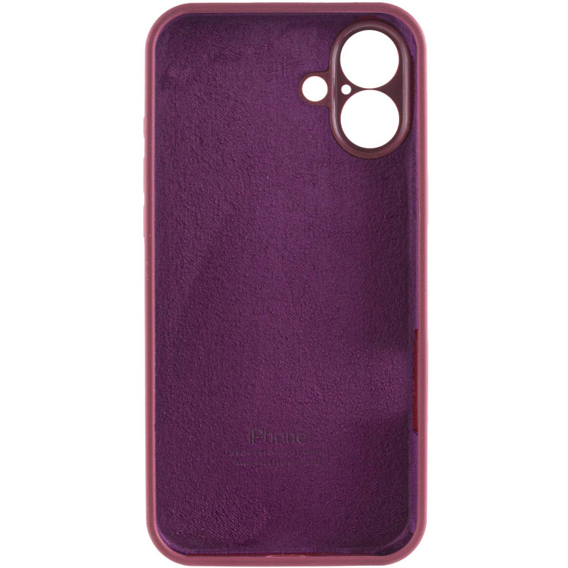 Замовити Чохол Silicone Case Full Camera Protective (AA) на Apple iPhone 16 Plus (6.7") (Бордовий / Plum) на vchehle.ua