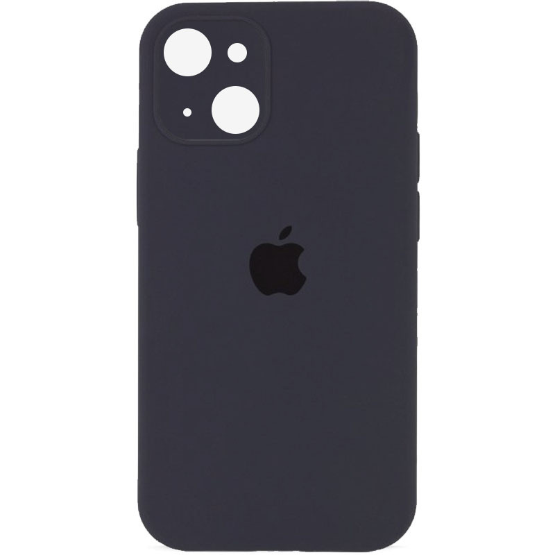 Чехол Silicone Case Full Camera Protective (AA) для Apple iPhone 14 (6.1") (Серый / Dark Gray)