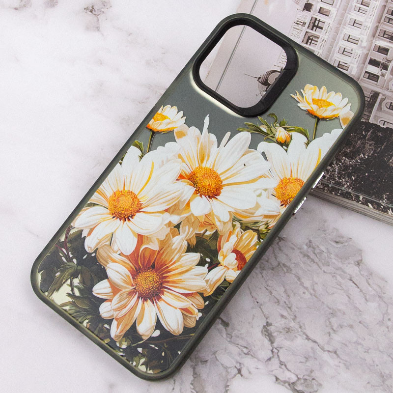 Фото TPU+PC чохол TakiTaki Magic glow на Apple iPhone 11 (6.1") (Chamomile / Black) в маназині vchehle.ua