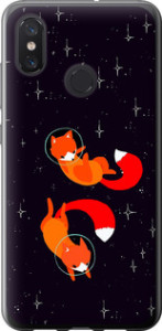 Чехол Лисички в космосе для Xiaomi Mi8