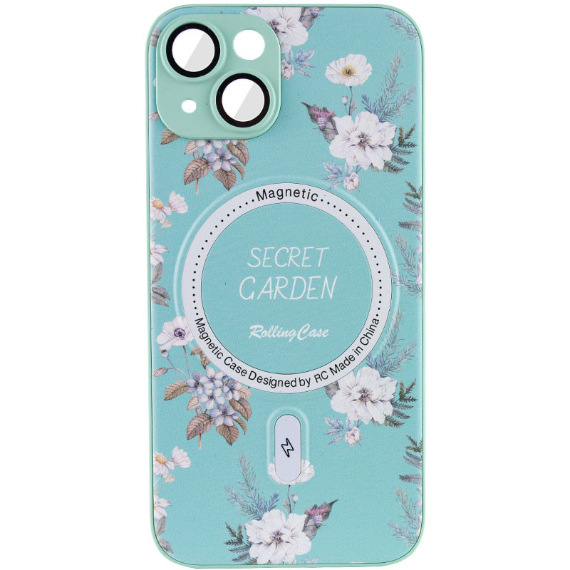 TPU+PC чехол Secret with Magnetic Safe для Apple iPhone 15 (6.1") (Mint)