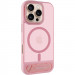TPU+PC чехол Stand case для Apple iPhone 16 Pro Max (6.9") (Pink)