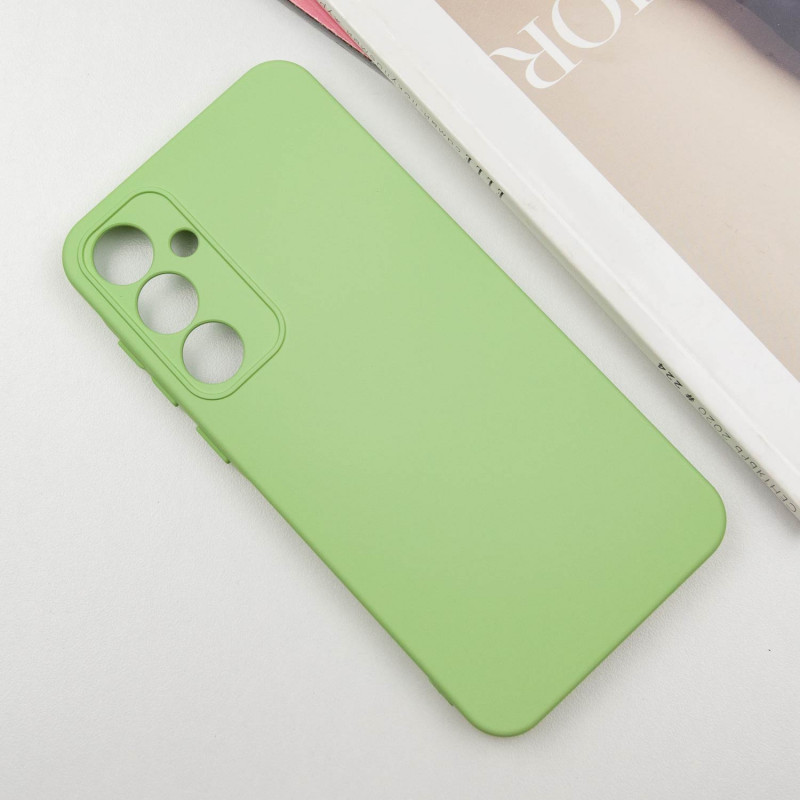 Фото Чохол Silicone Cover Lakshmi Full Camera (A) на Samsung Galaxy A35 (Зелений / Pistachio) на vchehle.ua