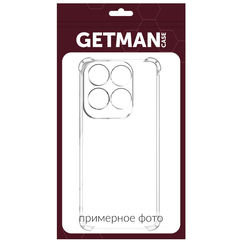 Фото TPU чохол GETMAN Ease logo посилені кути Full Camera на Infinix Hot 50 Pro (Безбарвний (прозорий)) на vchehle.ua