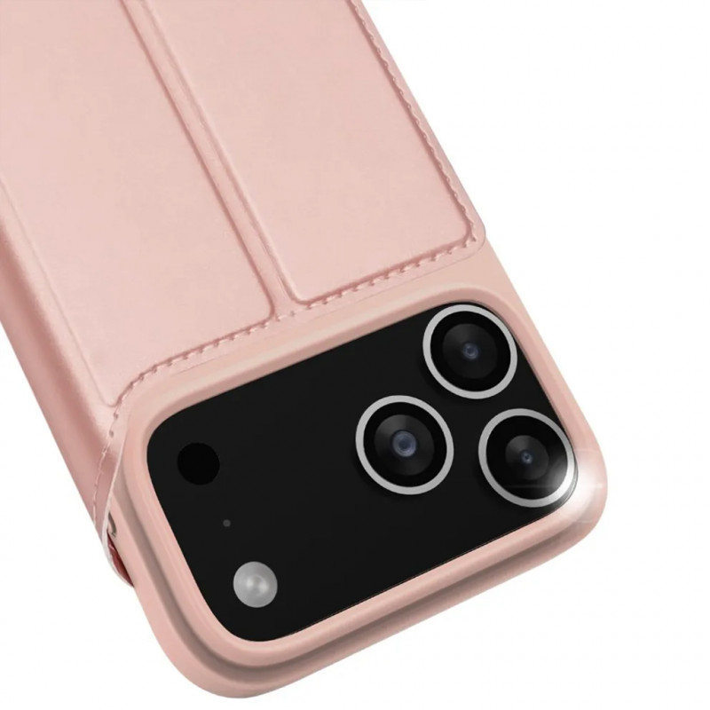Купить Чехол-книжка Dux Ducis с карманом для визиток для Apple iPhone 17 Pro (6.3") (Rose Gold) на vchehle.ua