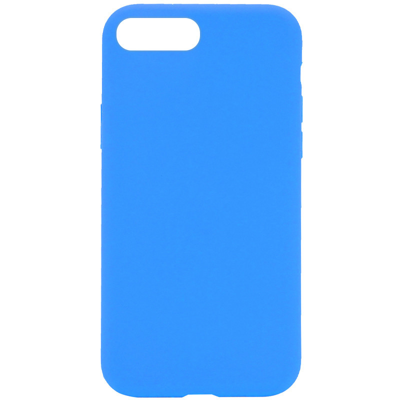 Чехол Silicone Case Full Protective (AA) NO LOGO для Apple iPhone 7 plus / 8 plus (5.5") (Голубой / Blue)