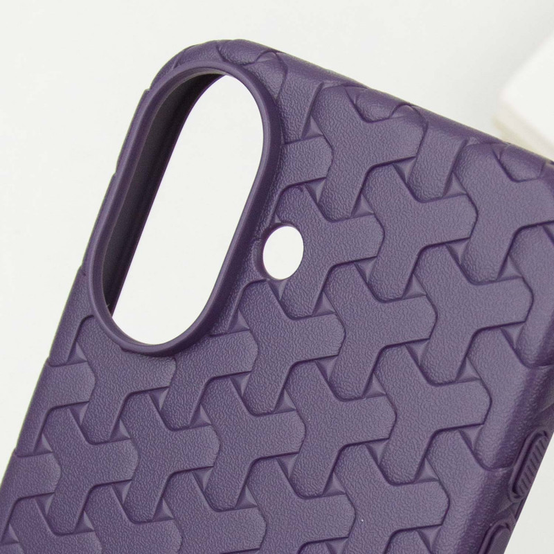 Купить Чехол TPU Weaving для Apple iPhone 16 (6.1") (Purple) на vchehle.ua