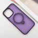 Фото TPU+PC чехол Metal Buttons with Magnetic Safe Colorful HQ Ring для Apple iPhone 15 Pro Max (6.7") (Purple) на vchehle.ua