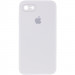 Чехол Silicone Case Square Full Camera Protective (AA) для Apple iPhone 7 / 8 / SE (2020) (4.7") (Белый / White)