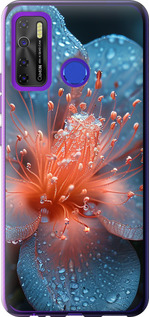 Чехол Роса на цветке для Tecno Spark 5 Pro KD7