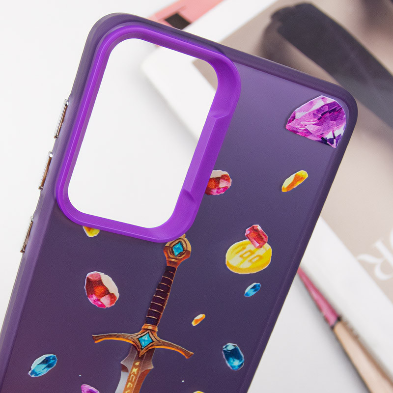 Фото TPU+PC чехол TakiTaki Fantasy magic glow для Apple iPhone 12 Pro / 12 (6.1") (Gold Sword - Purple) в магазине vchehle.ua