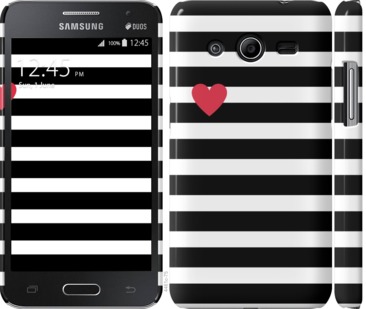 

Чехол Черно-белые полосы для Samsung Galaxy Core 2 G355 751703