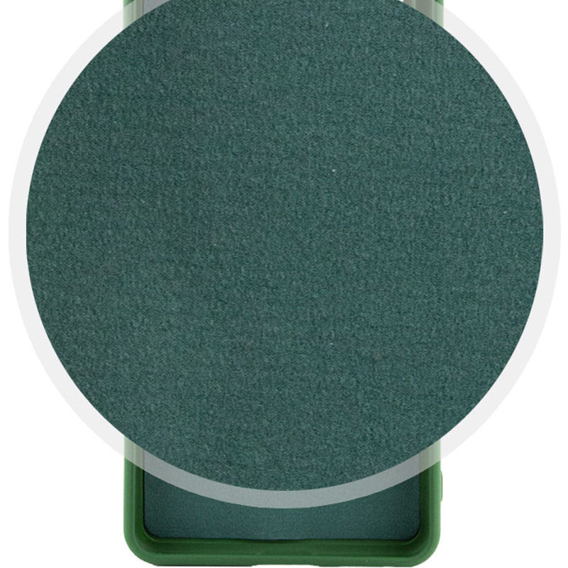 Фото Чехол TPU GETMAN Liquid Silk Full Camera для Xiaomi Redmi 14C / Poco C75 (Зеленый / Dark green) на vchehle.ua