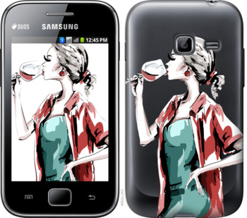 

Чохол Дівчина з келихом на Samsung Galaxy Ace Duos S6802 841411