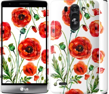 

Чехол Нарисованные маки для LG G3s D724 743966