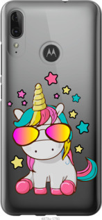 Чехол Единорог в очках для Motorola G8 Power