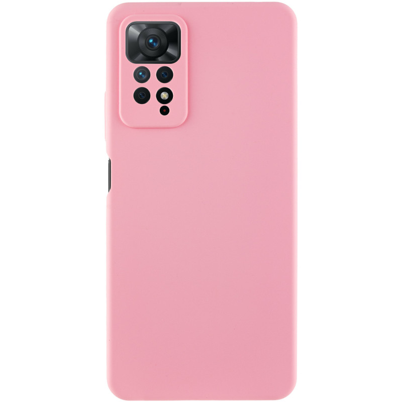 Чехол Silicone Cover Lakshmi Full Camera (AAA) для Xiaomi Redmi Note 11 Pro 4G/5G / 12 Pro 4G (Розовый / Light pink)