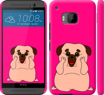 

Чохол Веселий мопс на HTC One M9 928356