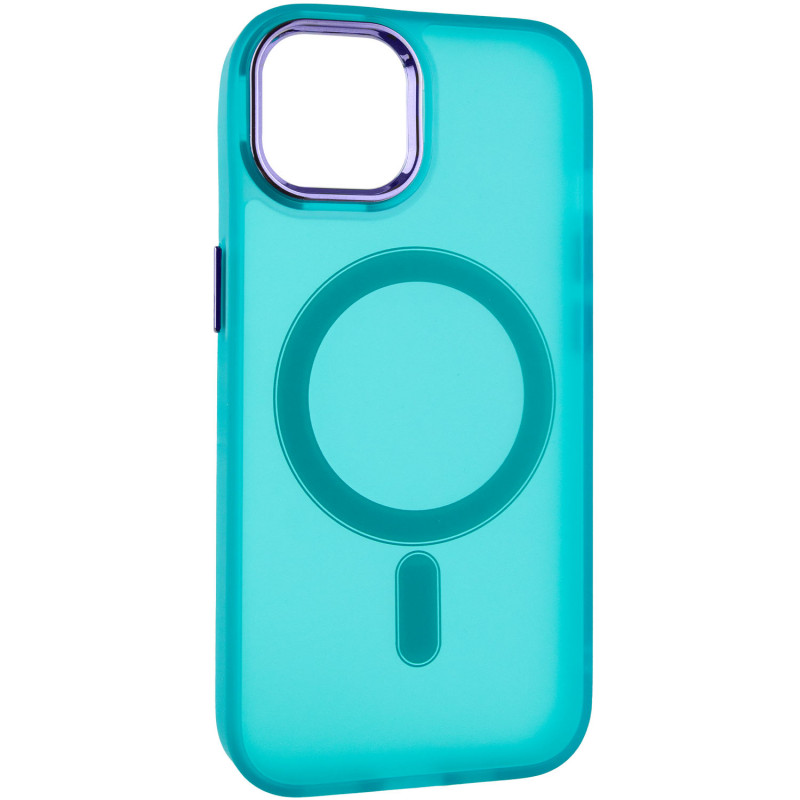 Фото Чохол TPU+PC Lily with Magnetic safe на Apple iPhone 13 (6.1") (Green) на vchehle.ua