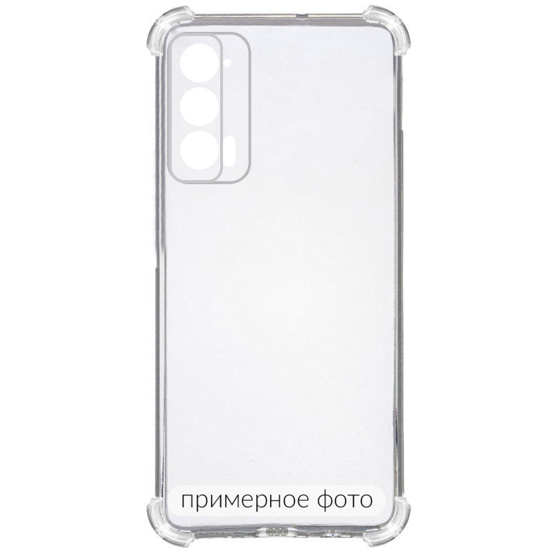 Фото TPU чехол GETMAN Ease logo усиленные углы Full Camera для Motorola Edge 60 Fusion (Бесцветный (прозрачный)) на vchehle.ua