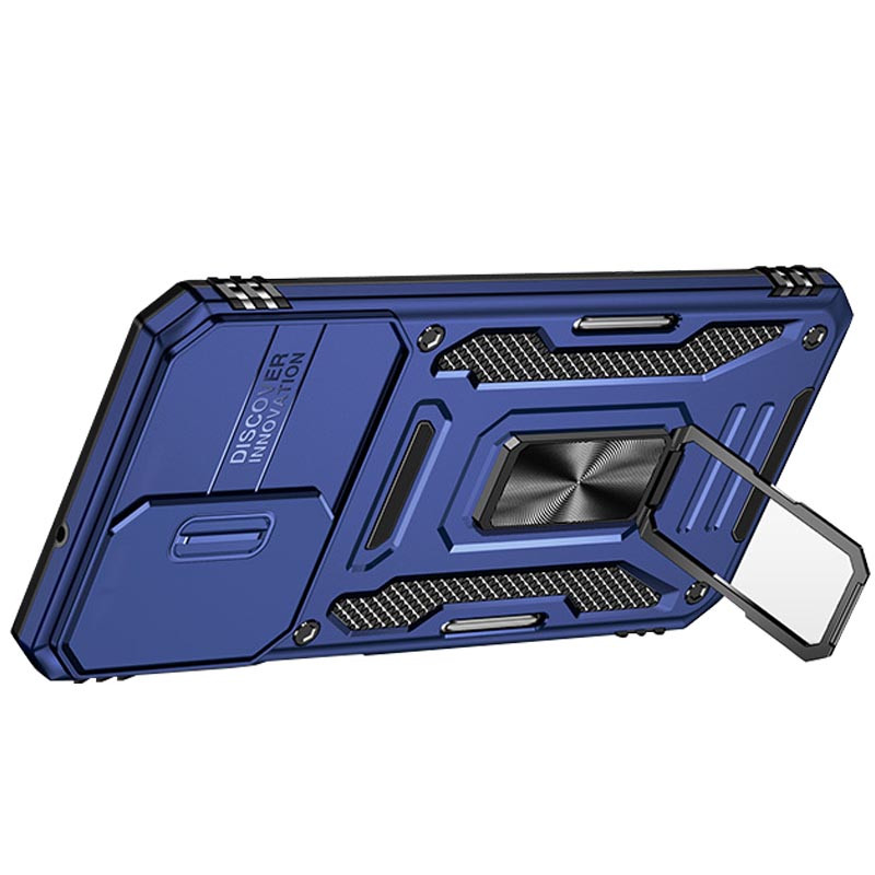 Удароміцний чохол Camshield Army Ring на Samsung Galaxy A13 4G / A04s (Синій / Navy) в магазині vchehle.ua