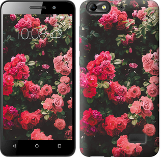 

Чехол Куст с розами для Huawei Honor 4C 639416