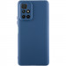 Чехол TPU GETMAN Liquid Silk Full Camera для Xiaomi Redmi 10 (Синий / Navy Blue)