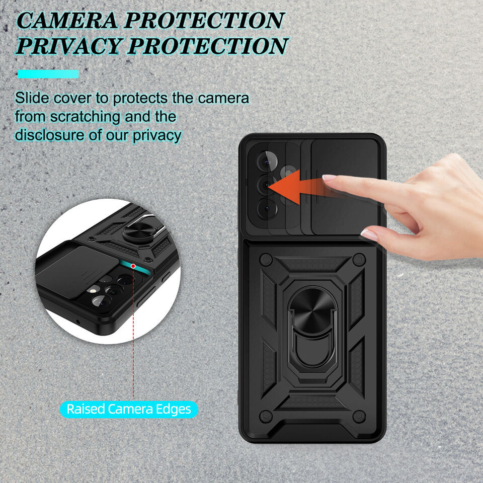 Замовити Ударостійкий чохол Camshield Serge Ring на Samsung Galaxy A53 5G (Чорний) на vchehle.ua