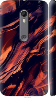 Чехол Черно-оранжевая абстракция для Motorola Moto X Style 1404949