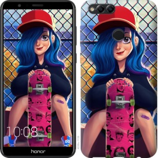 

Чохол Прикольна дівчинка зі скейтбордом на Huawei Honor 7X 658729