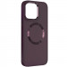 TPU чохол Bonbon Metal Style with Magnetic safe на Apple iPhone 14 (6.1") (Бордовий / Plum)