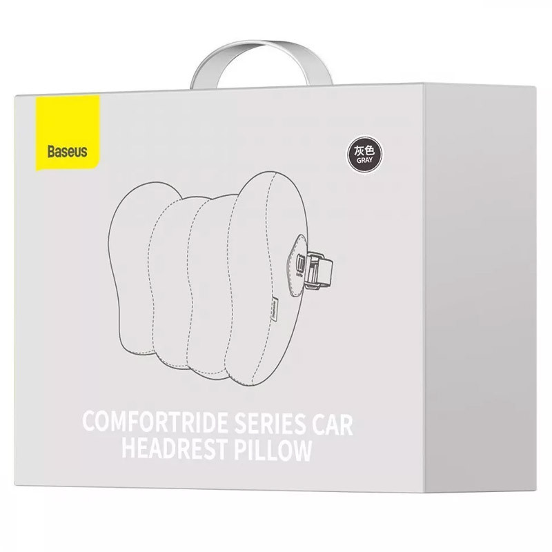 Заказать Уценка Подушка Baseus ComfortRide Series Headrest (CNYZ) (Вскрытая упаковка / Gray) на vchehle.ua