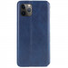 Фото Кожаный чехол-книжка GETMAN Cubic (PU) для Apple iPhone 12 Pro / 12 (6.1") (Синий) в магазине vchehle.ua