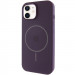 Чехол Silicone Case Full Protective (AA) with Magnetic Safe для Apple iPhone 11 (6.1") (Фиолетовый / Elderberry)