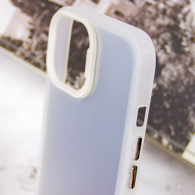 TPU+PC чехол Magic glow with protective edge для Apple iPhone 12 Pro Max (6.7") (White) в магазине vchehle.ua