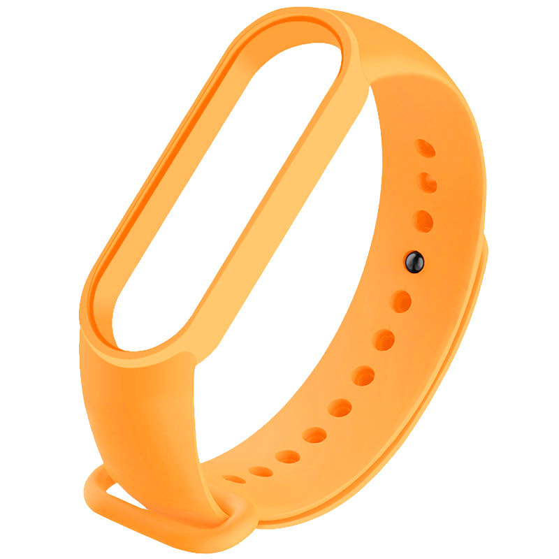 Силіконовий ремінець на Xiaomi Mi Band 3/4 (Помаранчевий / Bright Orange)