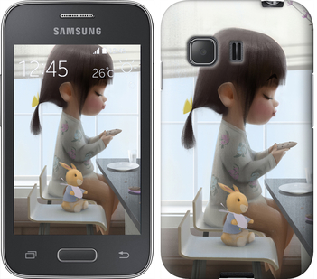 

Чехол Милая девочка с зайчиком для Samsung Galaxy Young 2 G130h 636468
