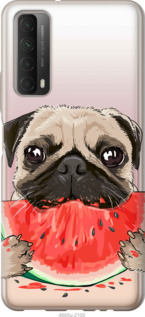 

Чохол Мопс і кавун на Huawei P Smart 2021 1142704