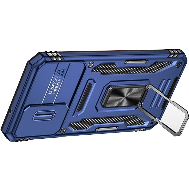 Фото Ударопрочный чехол Camshield Army Ring для Samsung Galaxy S24+ (Синий / Navy) на vchehle.ua