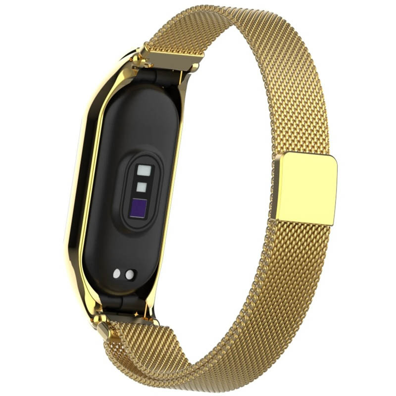 Фото Ремінець Milanese Loop Design для Xiaomi Mi Band 5/6 (Золотий) на vchehle.ua