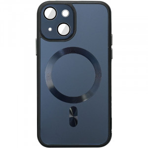 Чохол TPU+Glass Sapphire Midnight with Magnetic Safe на Apple iPhone 14 (6.1")