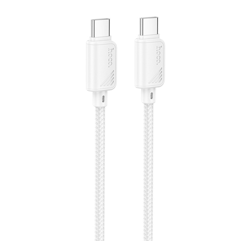 Дата кабель Hoco X113 Beneficio Type-C to Type-C 60W (1m) (White)