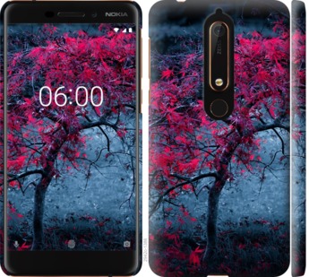 

Чехол Дерево с яркими листьями для Nokia 6.1 736644