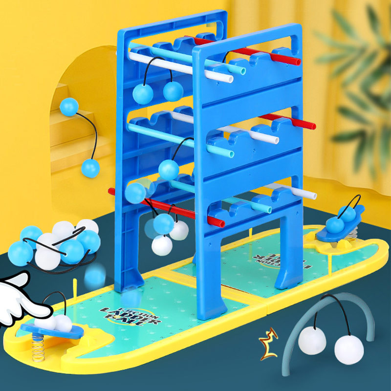 Фото Настольная интерактивная игра Ummi 22022 Ejection Ladder Ball (Blue / Yellow) в магазине vchehle.ua