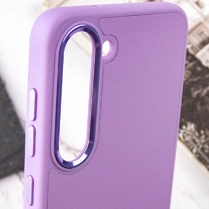 Купить Кожаный чехол Bonbon Leather Metal Style для Samsung Galaxy S23+ (Сиреневый / Dasheen) на vchehle.ua