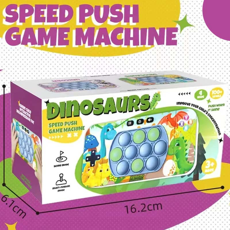 Фото Портативна ігра Pop-it Speed Push Game Ver.3 new (Dinosaurs) на vchehle.ua